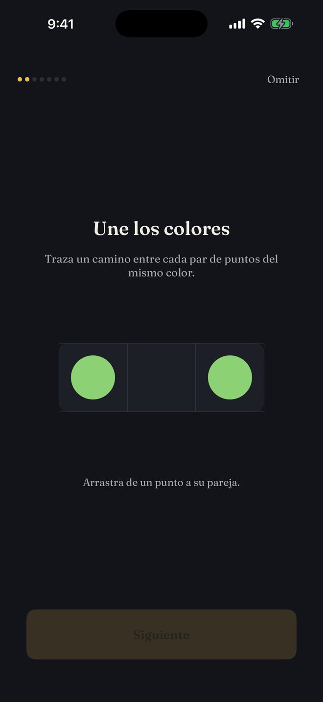 Settings screen